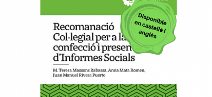 RECOMENDACIÓN COLEGIAL PARA LA CONFECCIÓN Y PRESENTACIÓN DE INFORMES SOCIALES