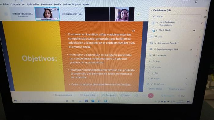 EL C.P.T.S. CORDOBA ORGANIZA UNA SESION INFORMATIVA PROGRAMA NAYFA