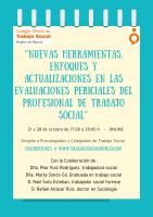 Webinar: “Nuevas Herramientas, Enfoques y Actualizaciones en las Evaluaciones Periciales del Profesional de Trabajo Social”21 y 28 de Octubre