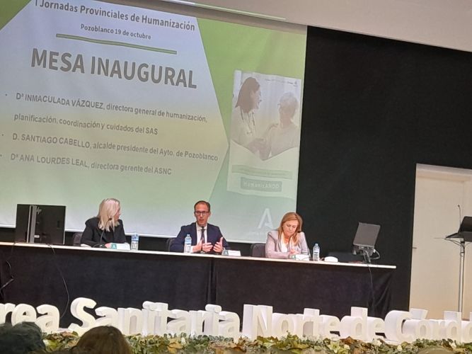 EL GRUPO DE TRABAJO DE SALUD DEL C.P.T.S. CORDOBA ACUDE A LAS I JORNADAS DE HUMANIZACION DE LA PROVINCIA DE CORDOBA