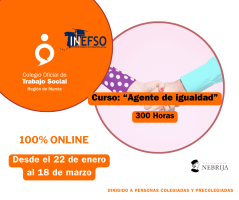 Curso e-learning "Agente de Igualdad". Certificado por la Universidad de Nebrija.