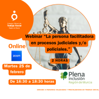 Webinar: "La persona facilitadora en procesos judiciales y/o policiales."