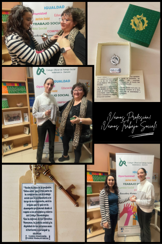 El Colegio hace entrega de la Insignia de Trabajo Social y de la Llave de la Profesión