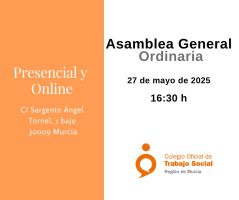 Asamblea General Ordinaria 27/05/2025: inscripción ONLINE