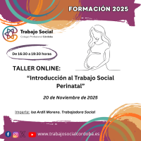 TALLER ONLINE “INTRODUCCIÓN AL TRABAJO SOCIAL PERINATAL”