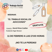 WEBINAR GRATUITA "EL TRABAJO SOCIAL EN ADICCIONES"