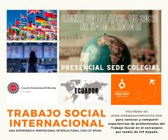 Charla/conversatorio “Experiencias de Trabajo Social Internacional por medio de CIF Spain" - 20 de abril de 2026
