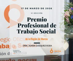 Acto "Premio Profesional de Trabajo Social" (VI Edición) 17 de marzo a las 17:00h.